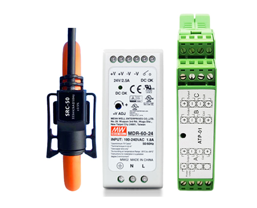 4000A/40mA Integrator Kit with Rogowski Coil for AC Current Measurement